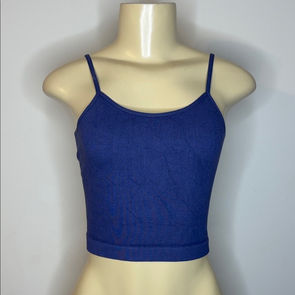 By Together Tops - By Together Purple Women's Spaghetti Strap Crop Top Size M/L